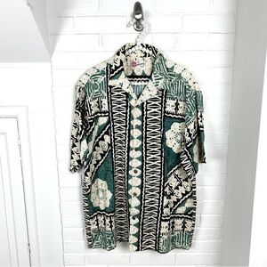 Hilo Hattie Men’s Aloha Button Down Hawaiian Shirt Size XL